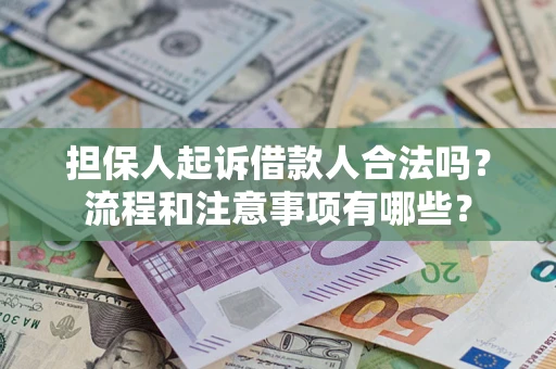 北京担保人起诉借款人合法吗？流程和注意事项有哪些？