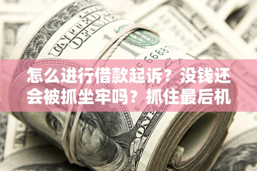 北京怎么进行借款起诉？没钱还会被抓坐牢吗？抓住最后机会！