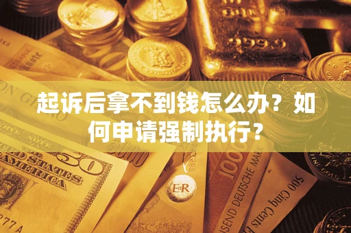 北京起诉后拿不到钱怎么办？如何申请强制执行？