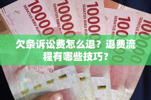 北京欠条诉讼费怎么退？退费流程有哪些技巧？