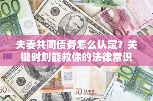 北京夫妻共同债务怎么认定？关键时刻能救你的法律常识